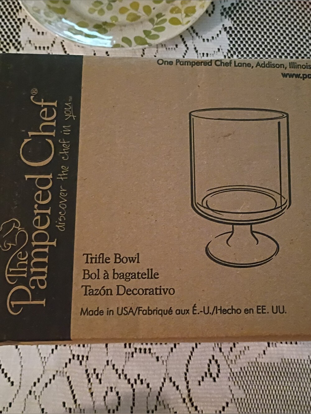 The Pampered Chef Trifle Bowl
